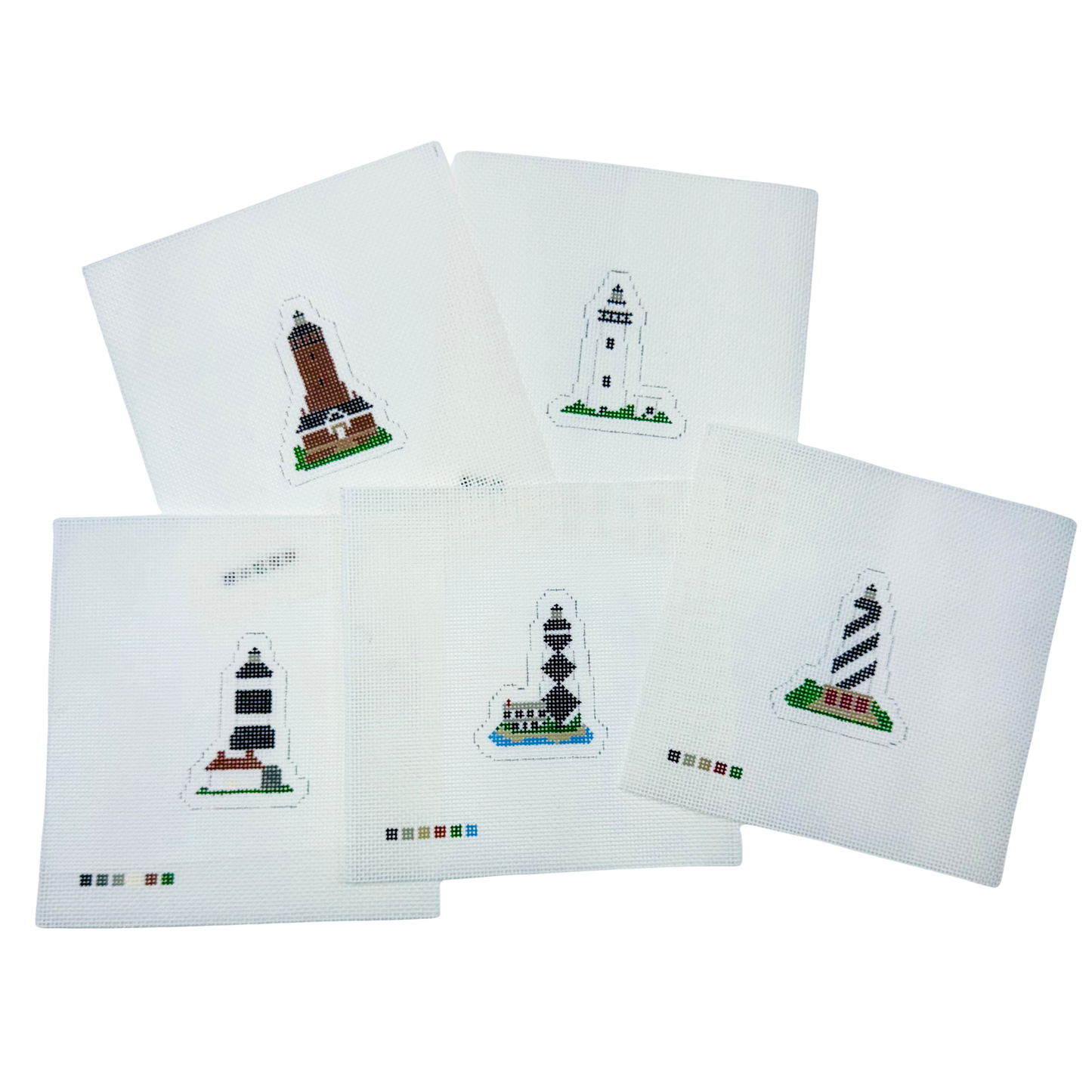 Ocracoke Island Lighthouse Mini Needlepoint Canvas