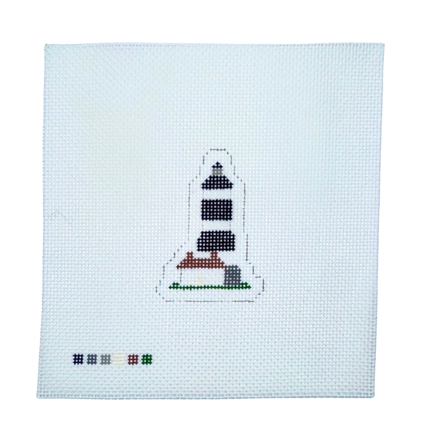 Bodie Island Lighthouse Mini Needlepoint Canvas