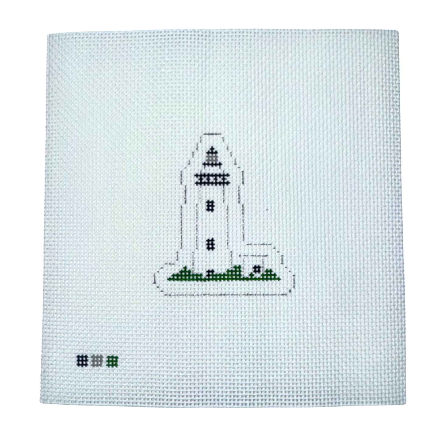 Ocracoke Island Lighthouse Mini Needlepoint Canvas KIT - Essentials