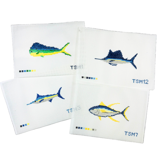 Yellowfin Tuna Needlepoint Canvas
