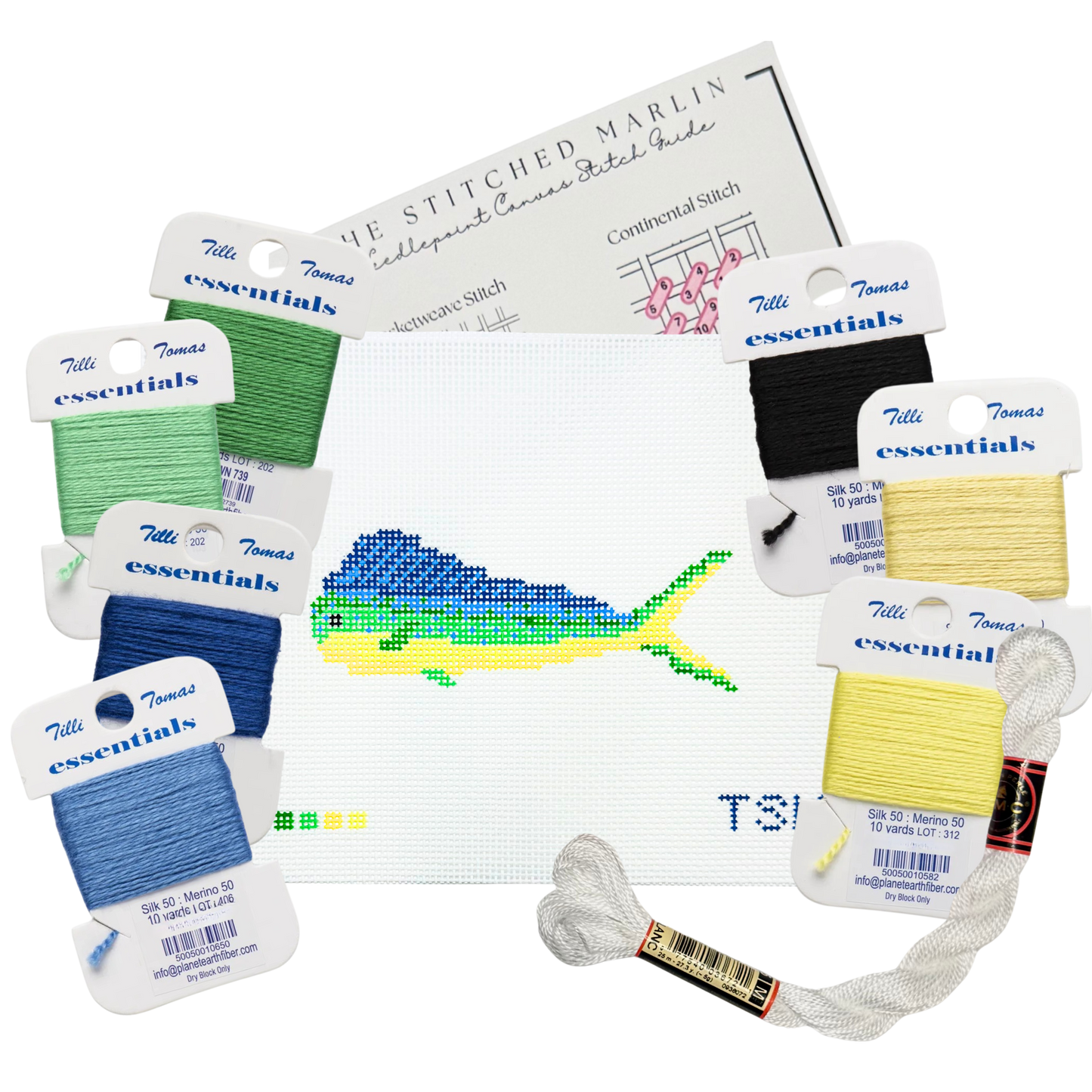 Mahi Mahi Needlepoint KIT - Essentials