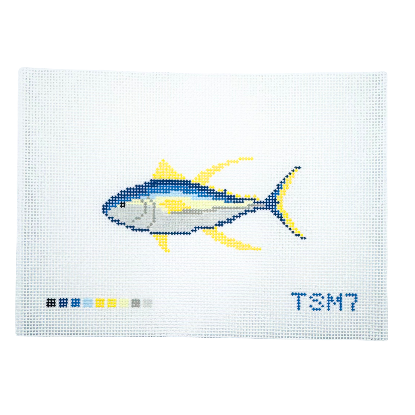 Yellowfin Tuna Needlepoint Canvas