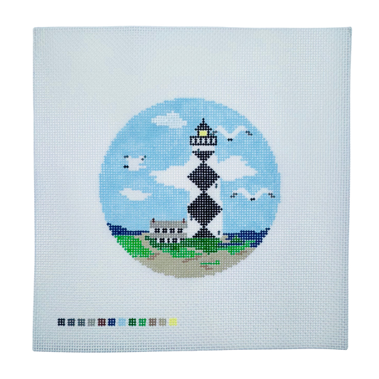 Cape Lookout Lighthouse Needlepoint Canvas