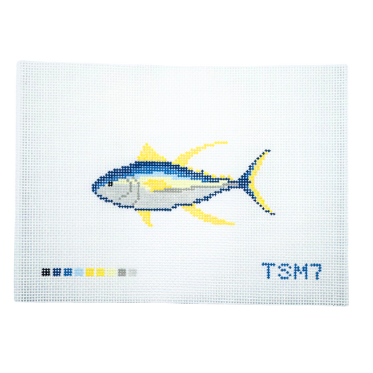 Yellowfin Tuna Needlepoint Canvas